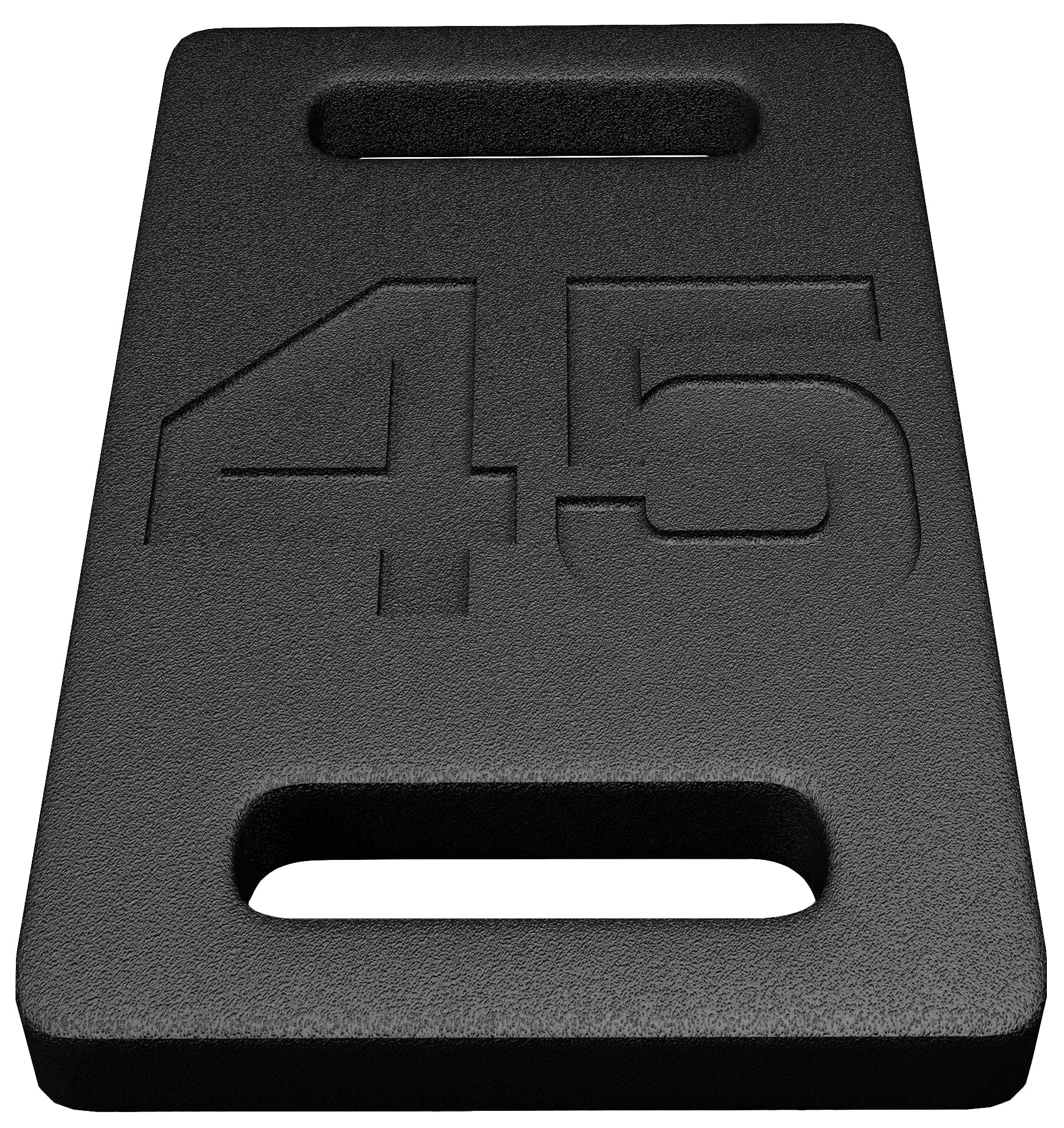 Signature Fitness Cast Iron Ruck Plate, Weighted Plate for Rucking, Swings, Squat, Strength Training, Fitness Workout, and Home Exercises, 45-Pound