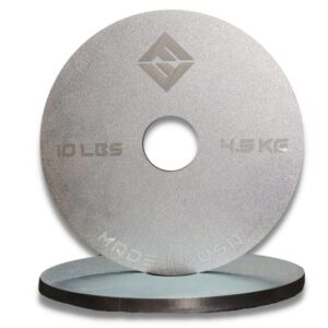 F&F STEEL Change Plate Set - 10LB x 2- Fully Calibrated Steel Weight Plates For Cross, Strength, and Olympic Lift Training