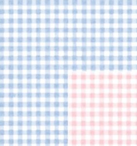 baby gingham reversible gift wrapping roll 24" x 16' - all occasion gift wrap paper