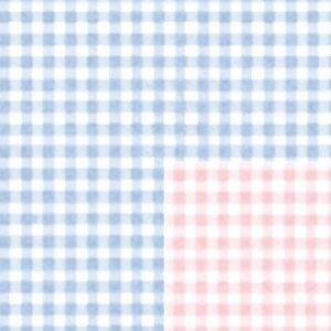 Baby Gingham Reversible Gift Wrapping Roll 24" X 16' - All Occasion Gift Wrap Paper