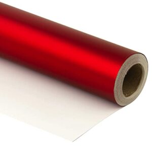 RUSPEPA Wrapping Paper Roll - 81.5 Sq Ft Matte Red for Wedding,Birthday, Shower, Congrats, and Holiday - 30 inches x 32.8 feet