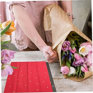 NOLITOY 60 Pcs Flower Wrapping Paper Gift Wrapping Paper Wrapping Paper for Flowers Flower Packing Paper Unique Wrapping Paper Floral Packing Paper Gift Paper Fruit Basket Wedding Opp