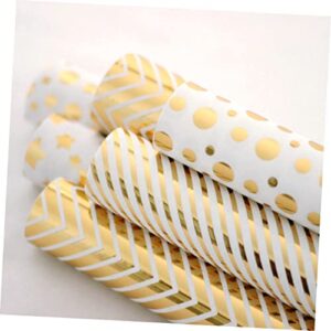 SOLUSTRE Wedding Wrapping Paper Gold Print Wrapping Paper