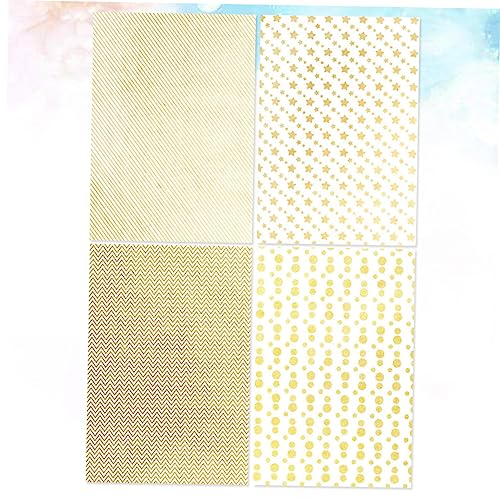 SOLUSTRE Wedding Wrapping Paper Gold Print Wrapping Paper