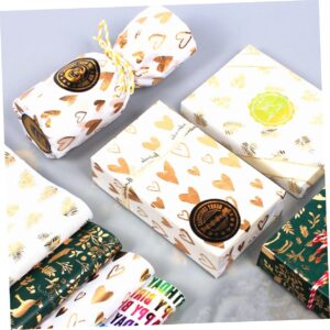 Mobestech 6 Pcs Paper for Packing Wrapping Paper Chocolate Wrappers Oversized Gift Paper Unique Gift Wrap Business Gifts Party Favors Wrappers Hot Stamping Gift Wraps Wedding Sydney Paper