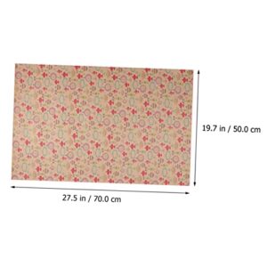 SOLUSTRE 24 Pcs Kraft Wrapping Paper Kraft Paper Gift Wrap Holiday Wrapping Paper Present Wrapping Paper Flower Brown Paper Wrapping Paper Festival Packing Paper Thicken Party Supplies