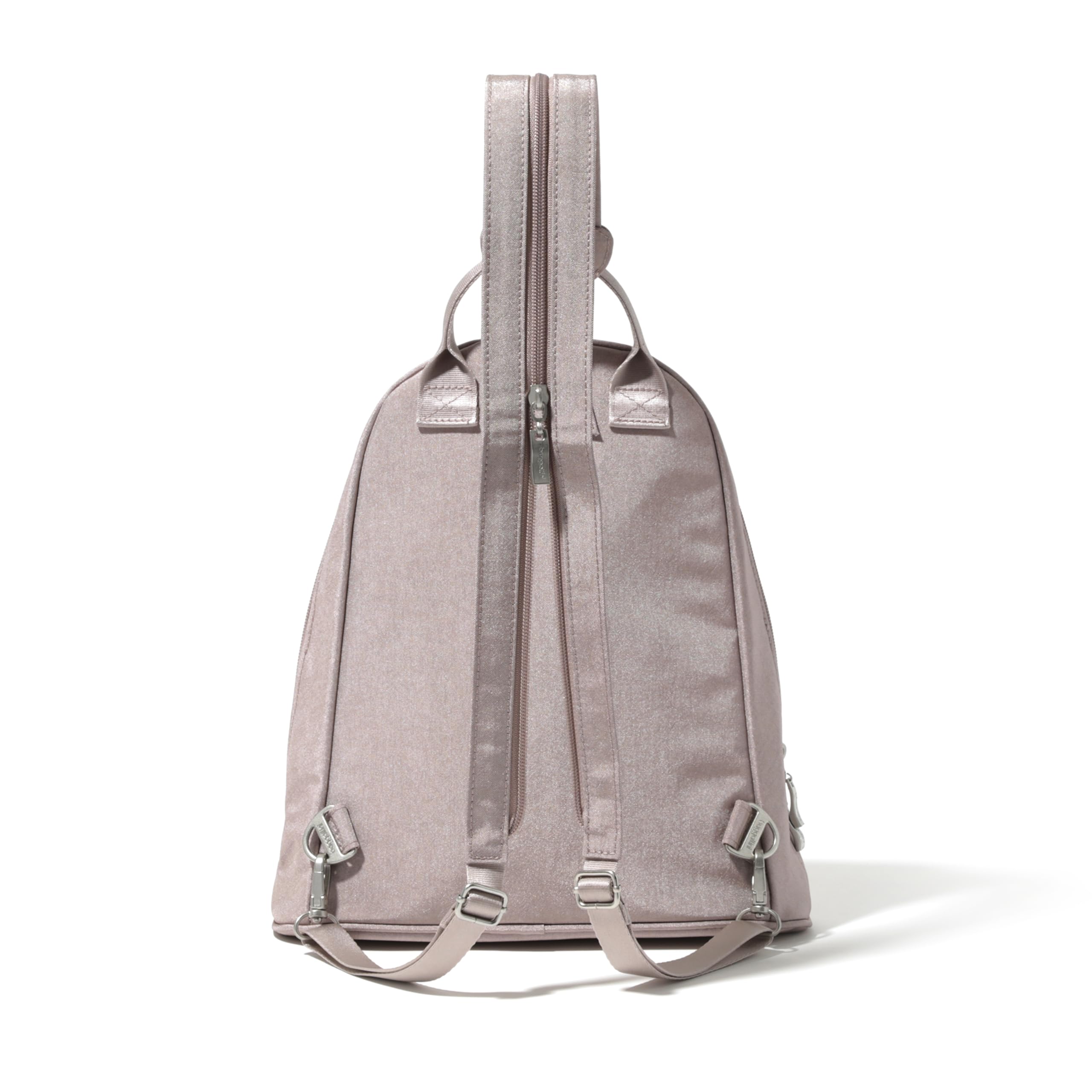 Baggallini womens Naples convertible backpack, Blush Shimmer, One Size US