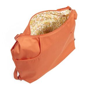 Vera Bradley Women's Cotton Convertible Backpack Shoulder Bag, Orange Bell Pepper - Recycled Cotton, One Size