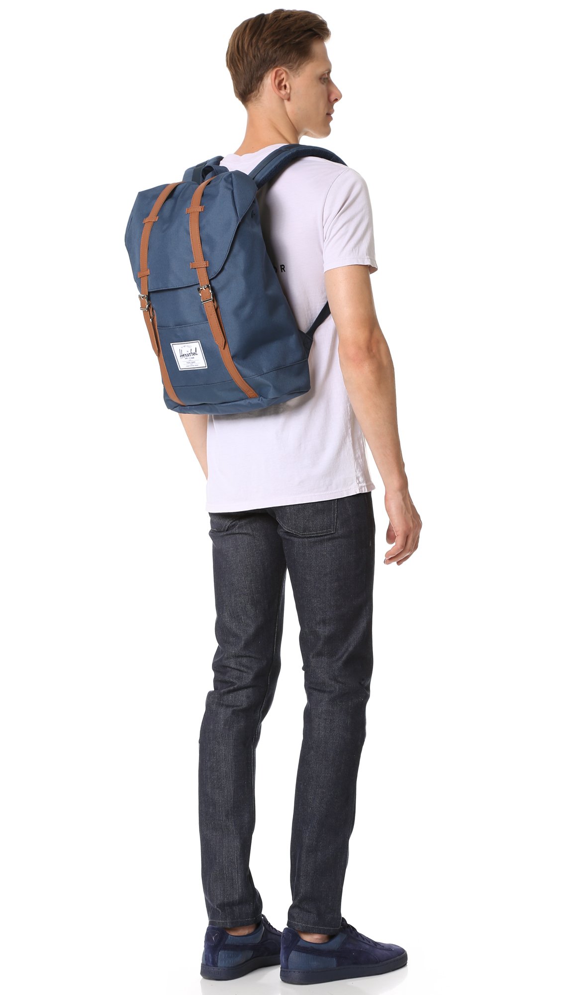 Herschel Retreat Backpack, Navy, Classic 19.5L,10066-00007-OS