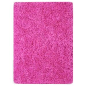 lochas ultra soft indoor modern area rugs fluffy living room carpets for children bedroom home decor nursery rug 8x10 feet, hot pink