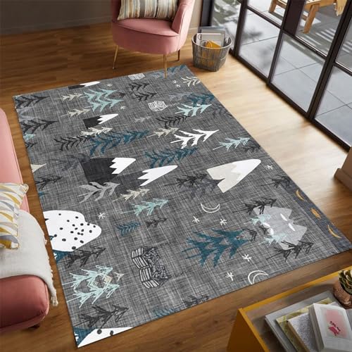 Adern Christmas Bedroom Decor Rug 3x4ft/36x48in/90x120cm Fluffy Rug for Apartment Dorm Room Essentials for Girls - Soft and Plush Rug for College Life