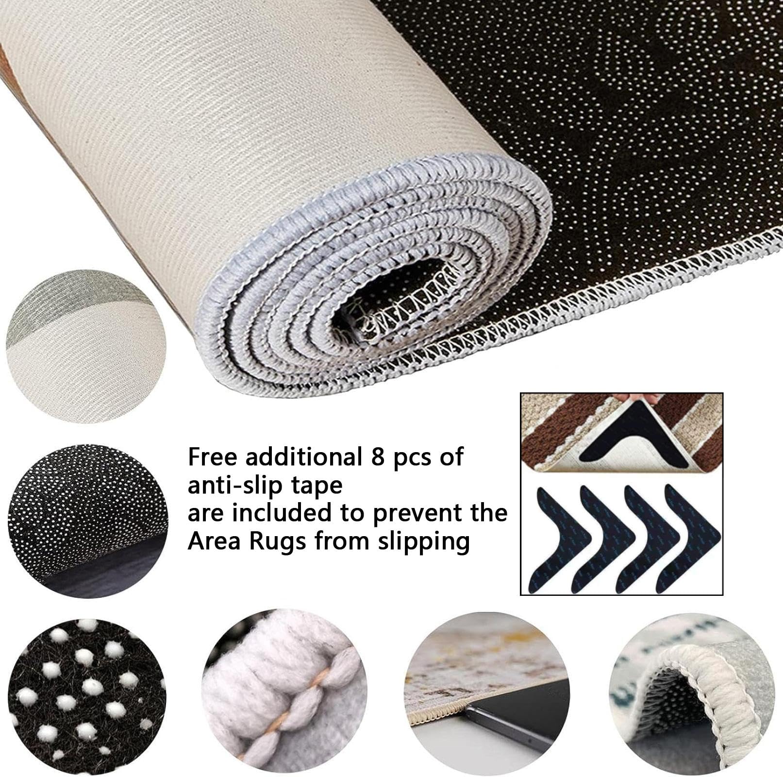 Area Rugs 3x5ft, Black White Marble Texture Living Room Decor Carpet, Gold Stripe Light Luxury Coffee Table Rug, Fluffy Soft Washable Breathable Durable for Hotel Home Decor Entrance Hall Patio