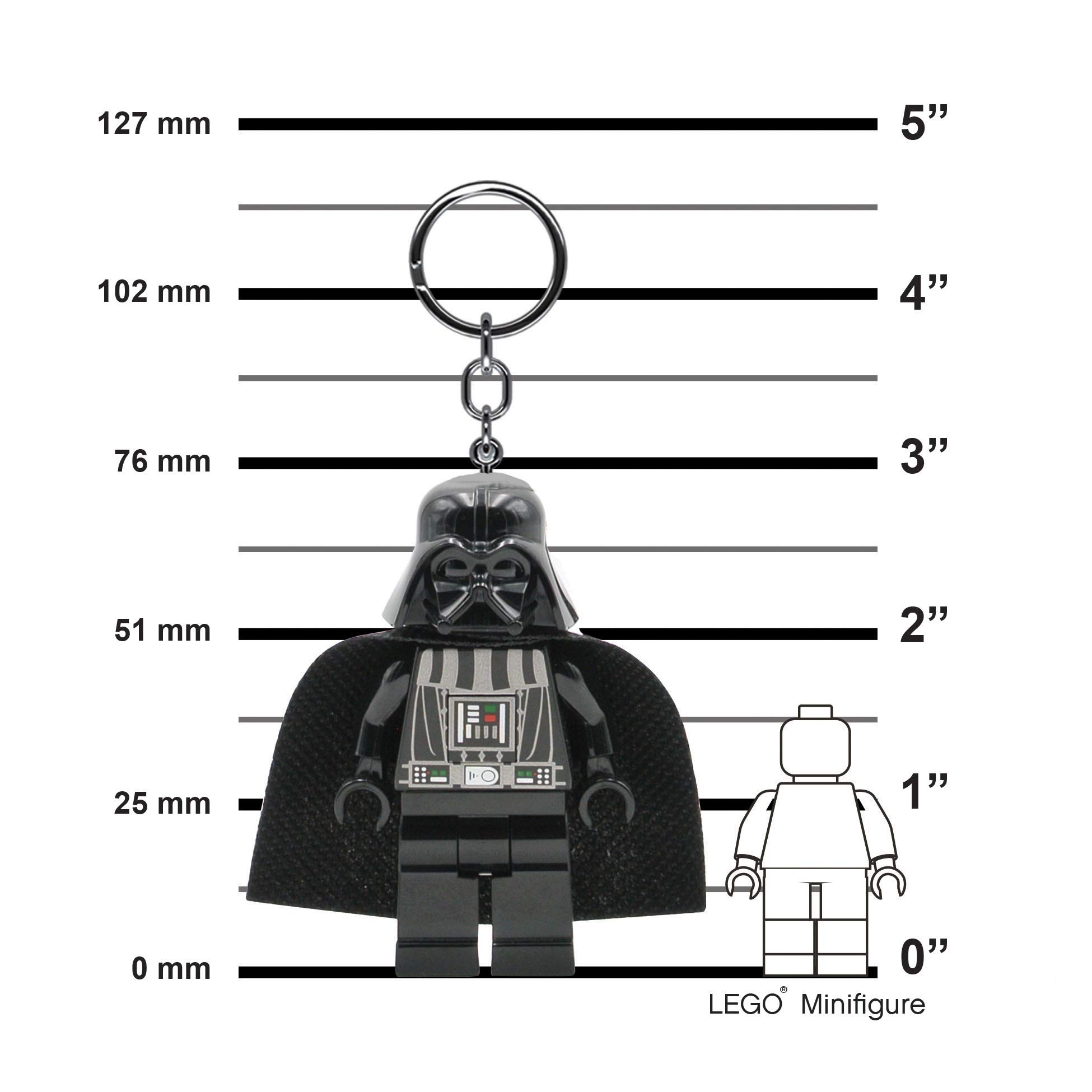 LEGO Star Wars Darth Vader Keychain Light - 3 Inch Tall Figure (KE7H)