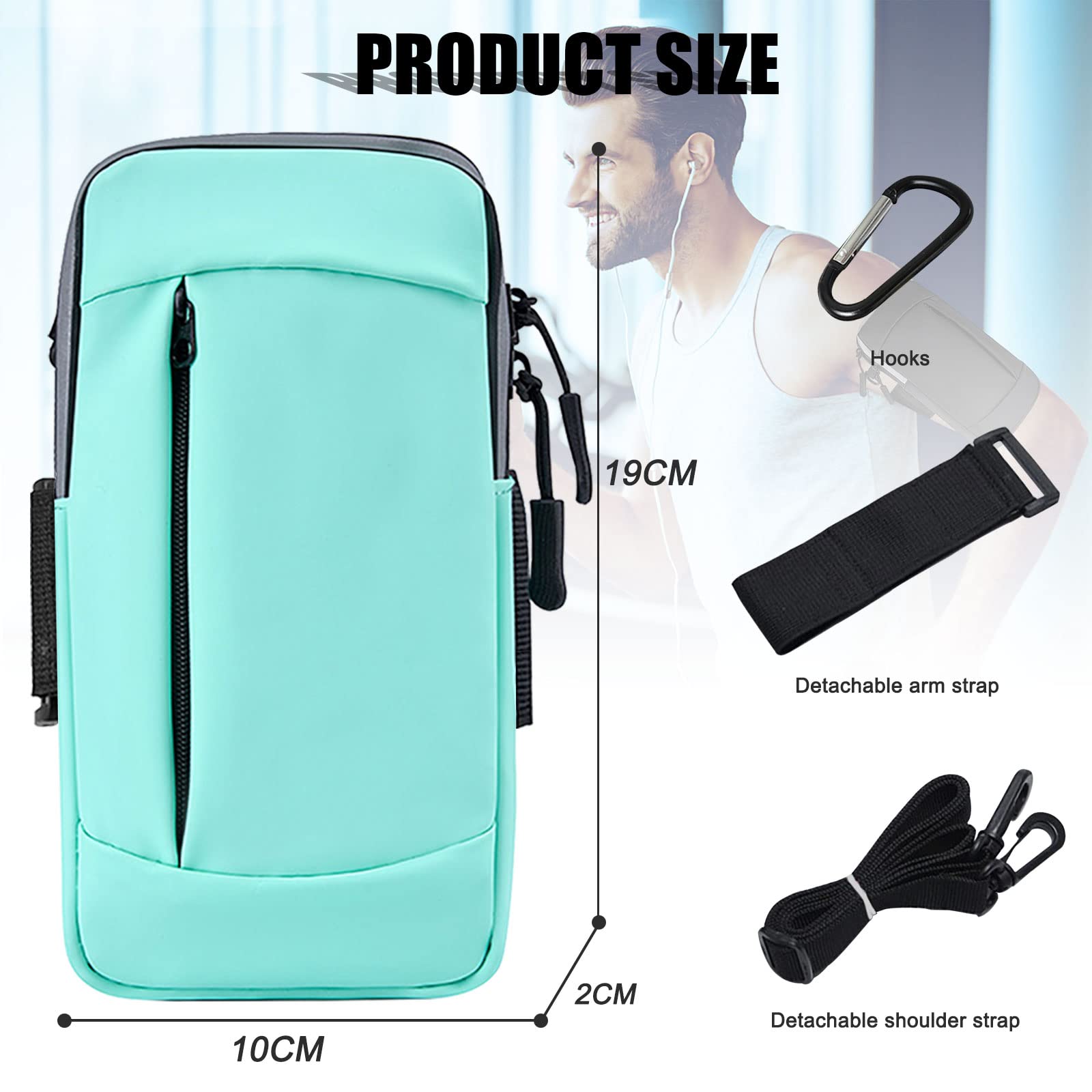 MOVOYEE Phone Holder for Running Cell Phone Purse Crossbody Bags for Women Men Kids, iPhone 11 12 13 14 15 Pro Max Xs Xr X 8 7 6 Plus SE Mini Galaxy Ultra Edge S24 S23 S22 S21 S20 Note 20 9 Arm Bands