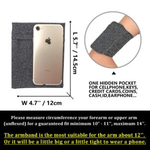 Small Armband Football Basketball Skating Biking - Cell Phone Protective Arm Band Sleeve Strap Pocket Pouch for iPhone 6S 7 8 X XR XS 11 12 13 14 15 Pro Running Walking Jogging/Variegated Black