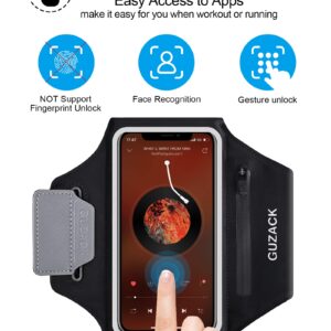 Phone Holder Running Armband for iPhone 15 14 13 12 Pro Max/Plus, with Zipper Pouch for Earphone Key & Card Slot, Gym Running Workouts Exercise Phone Arm Band for Android Samsung for 6.8" Phones