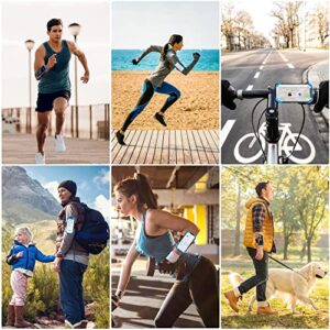 Cikyner Running Armband, 3 in 1 Running Phone Holder Sports Armband Bicycle Phone Holder 360° Rotatable & Detachable Running Phone Armband for 4.5-9'' iPhone Huawei for Gym Running Hiking