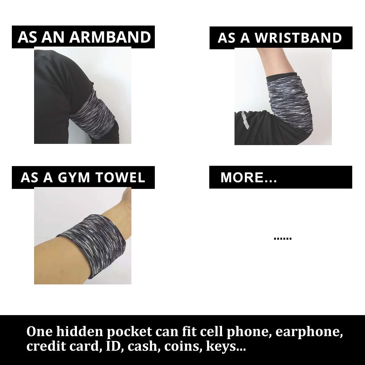 SMALL Cell Phone Armband for Exercise Fitness Training Skating Workouts Working Out Running Walking Yoga Jogging Cellphone Armband Sleeve Pouch Pocket for iPhone 6S 7 8 X XR XS 11 12 14 15 - Red+Black