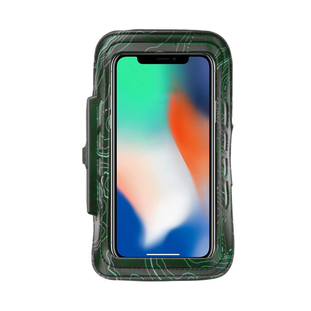 Bright LED Rechargeable Sports/Cross-fit Arm Band (Green) fits iPhone 13 12 11 Pro Max Xs Max Xs X 8+ 8 7 Plus Pixel 2 Galaxy S9 S8 Note 9 + eCostConnection Microfiber Cloth