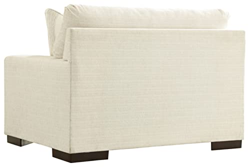 Signature Design by Ashley Maggie Contemporary Upholstered Chair and a Half, Beige