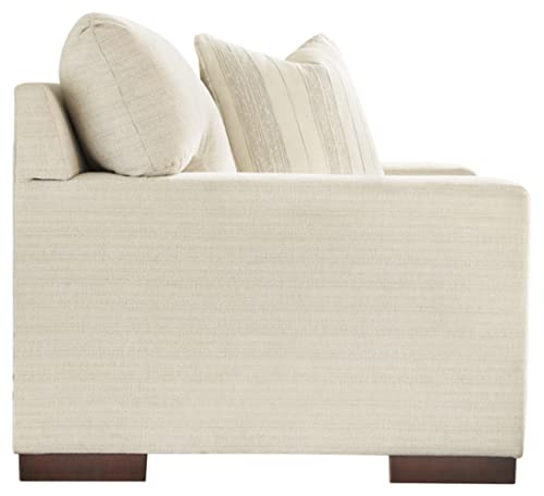 Signature Design by Ashley Maggie Contemporary Upholstered Chair and a Half, Beige