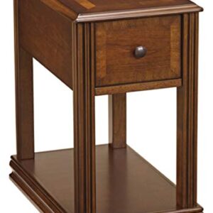 Signature Design by Ashley Breegin New Traditional Wooden Chair Side End Table, Brown