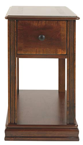 Signature Design by Ashley Breegin New Traditional Wooden Chair Side End Table, Brown