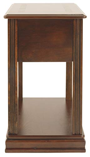 Signature Design by Ashley Breegin New Traditional Wooden Chair Side End Table, Brown