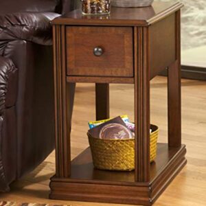 Signature Design by Ashley Breegin New Traditional Wooden Chair Side End Table, Brown