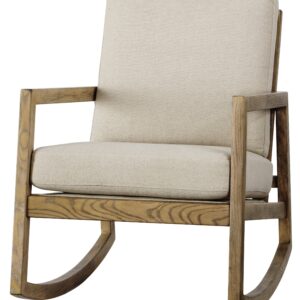 Signature Design by Ashley Novelda Coastal Upholstered Accent Chair, Beige