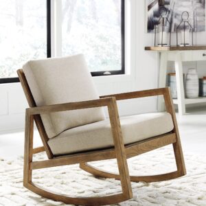 Signature Design by Ashley Novelda Coastal Upholstered Accent Chair, Beige