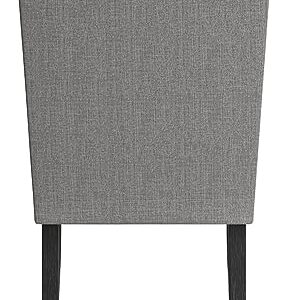 Signature Design by Ashley Jeanette Modern Tufted Dining Upholstered Side Chair, Set of 2, Gray