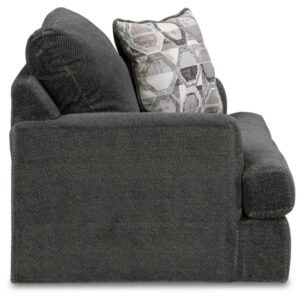 Signature Design by Ashley Karinne Modern Upholstered Oversized Chair, Gray