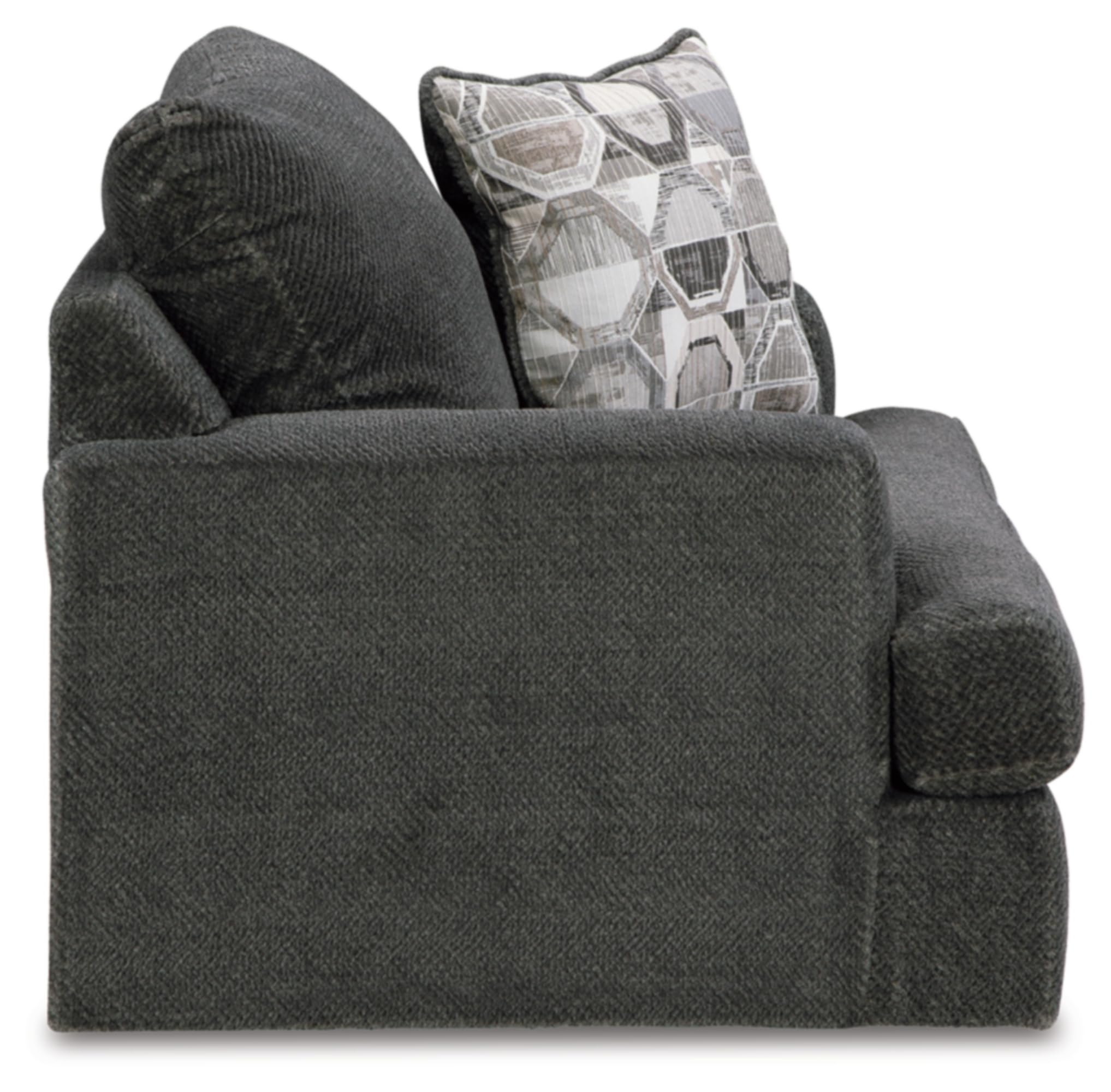 Signature Design by Ashley Karinne Modern Upholstered Oversized Chair, Gray