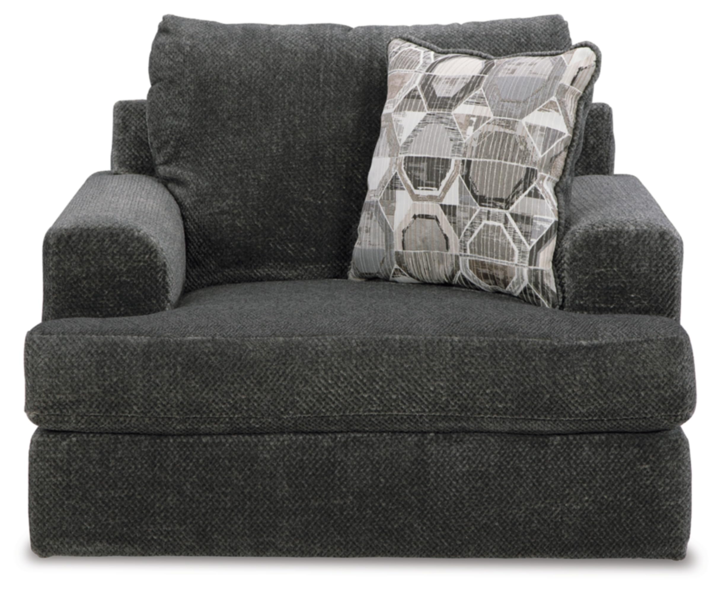 Signature Design by Ashley Karinne Modern Upholstered Oversized Chair, Gray
