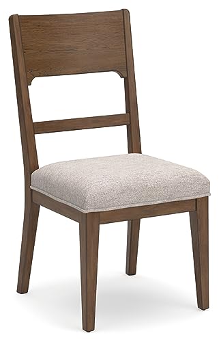 Signature Design by Ashley Cabalynn Traditional Dining Chair Set, 2 Count, Brown & Tan