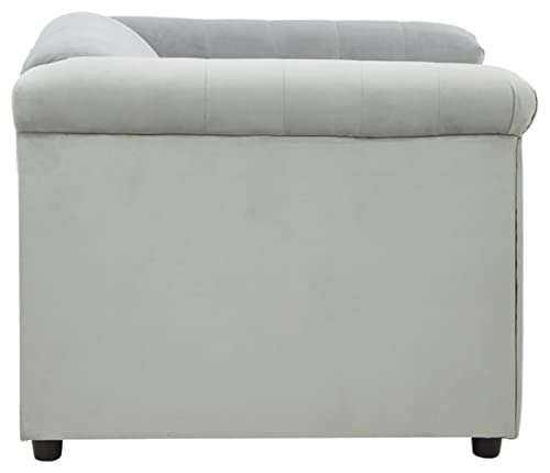 Signature Design by Ashley Josanna Classic Tufted Upholstered Chair, Gray