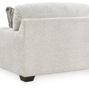 Signature Design by Ashley Brebryan Coastal Upholstered Oversized Chair with 1 Accent Pillow, Beige