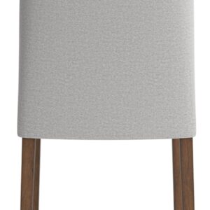 Signature Design by Ashley Lyncott Contemporary Dining Room Upholstered Side Chair with Foam Cushion, Set of 2, Cream & Brown