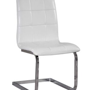 Ashley Furniture Madanere Faux Leather Dining Side Chair in White