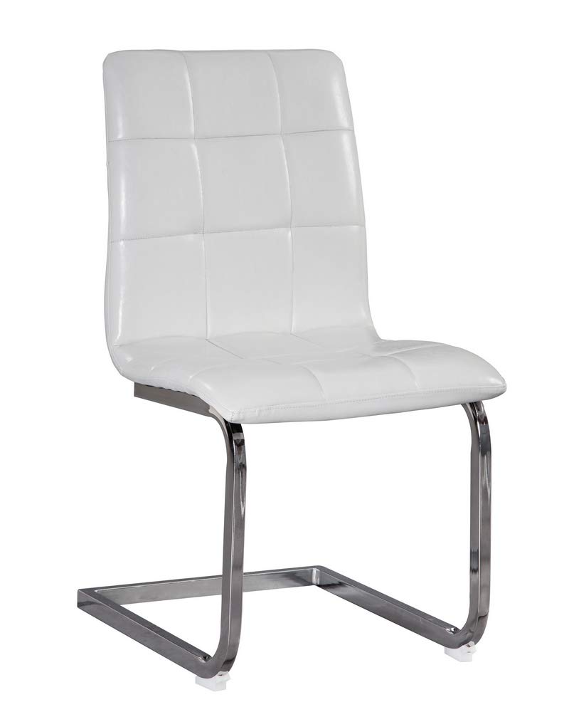 Ashley Furniture Madanere Faux Leather Dining Side Chair in White