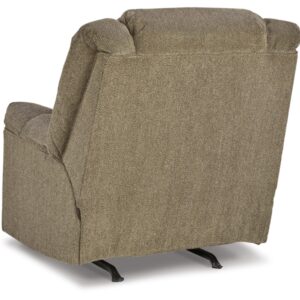 Signature Design by Ashley Kegler Contemporary Tufted Manual Rocker Recliner, Light Brown