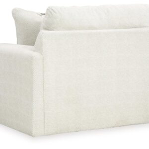 Signature Design by Ashley Karinne Coastal Upholstered Oversized Chair, White