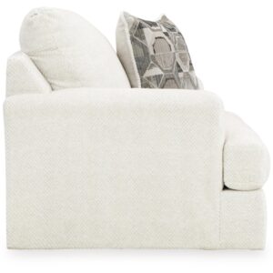 Signature Design by Ashley Karinne Coastal Upholstered Oversized Chair, White