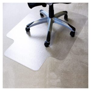 Marvelux Enhanced Polymer Eco-Friendly Office Chair Mat with Lip for Low and Standard Pile Carpeted Floors | 48" x 51" | Transparent Carpet Protector | Multiple Sizes