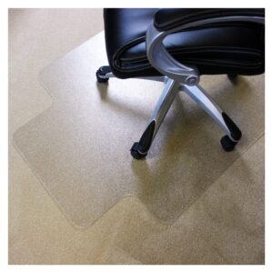 Marvelux Enhanced Polymer Eco-Friendly Office Chair Mat with Lip for Low and Standard Pile Carpeted Floors | 48" x 51" | Transparent Carpet Protector | Multiple Sizes