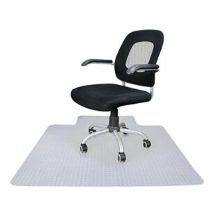 zenstyle lipped carpet chair mat 36" x 48", transparent chair mat for low and medium pile carpets w/ 1/8" thickness