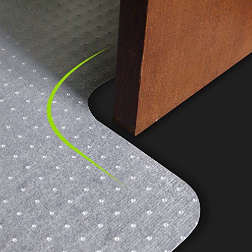 ZenStyle Lipped Carpet Chair Mat 36" X 48", Transparent Chair mat for Low and Medium Pile Carpets w/ 1/8" Thickness