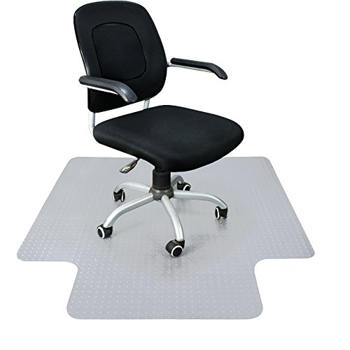 ZenStyle Lipped Carpet Chair Mat 36" X 48", Transparent Chair mat for Low and Medium Pile Carpets w/ 1/8" Thickness