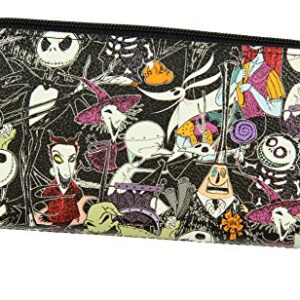 Loungefly The Nightmare Before Christmas Allover Print Character Zip Around Wallet